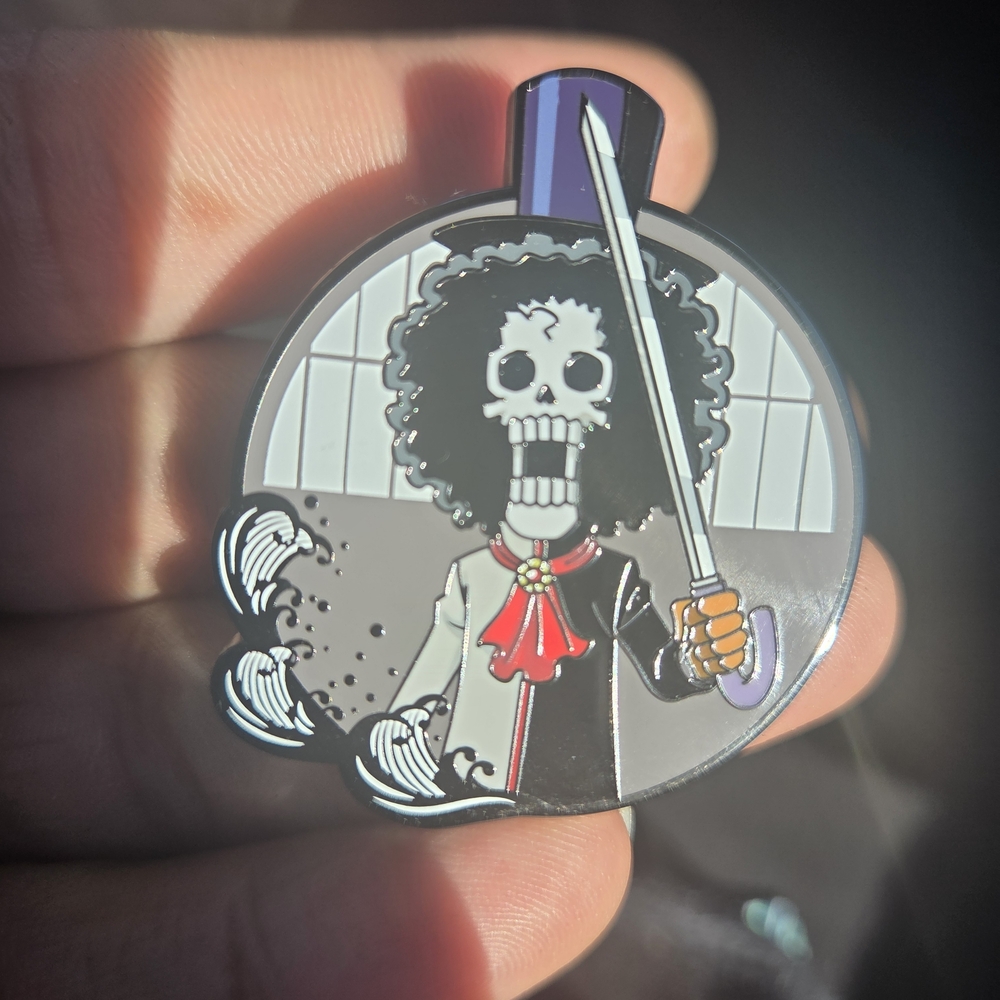 One Peice Brook   Enamel Pin